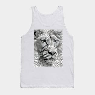 Lion Close-up Tank Top